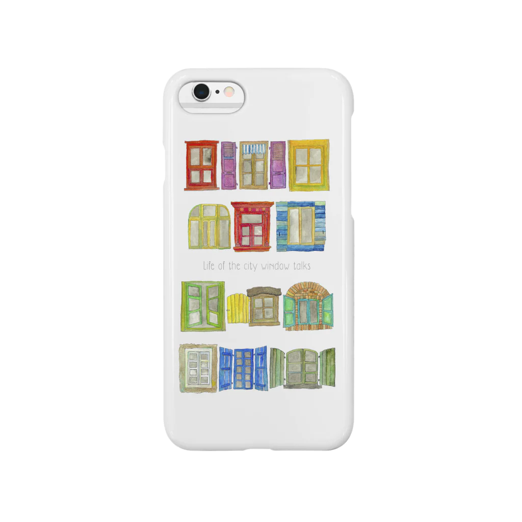 IllustCodeのLife Of The City Window Talks Smartphone Case