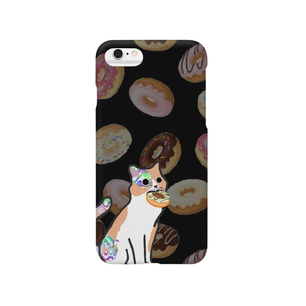 Mushroom Roomのdoping donut cat 1 Smartphone Case