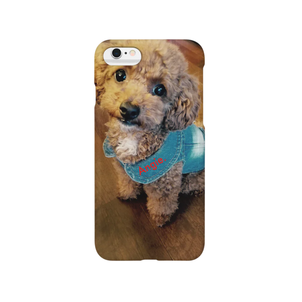 コロ。COLOM.犬いぬdogリボングッズ.のwow!!【アンジー犬】#525 Smartphone Case