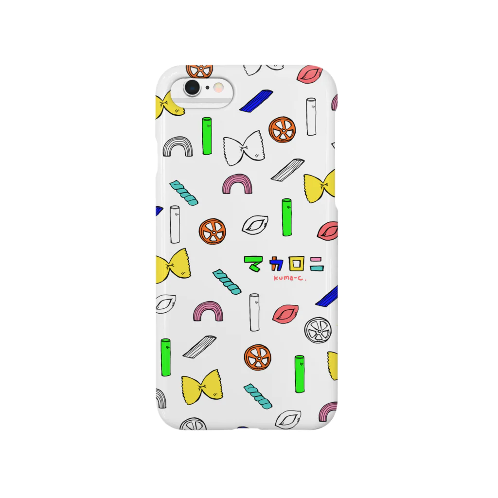 kuma-cのマカロニ総柄 Smartphone Case