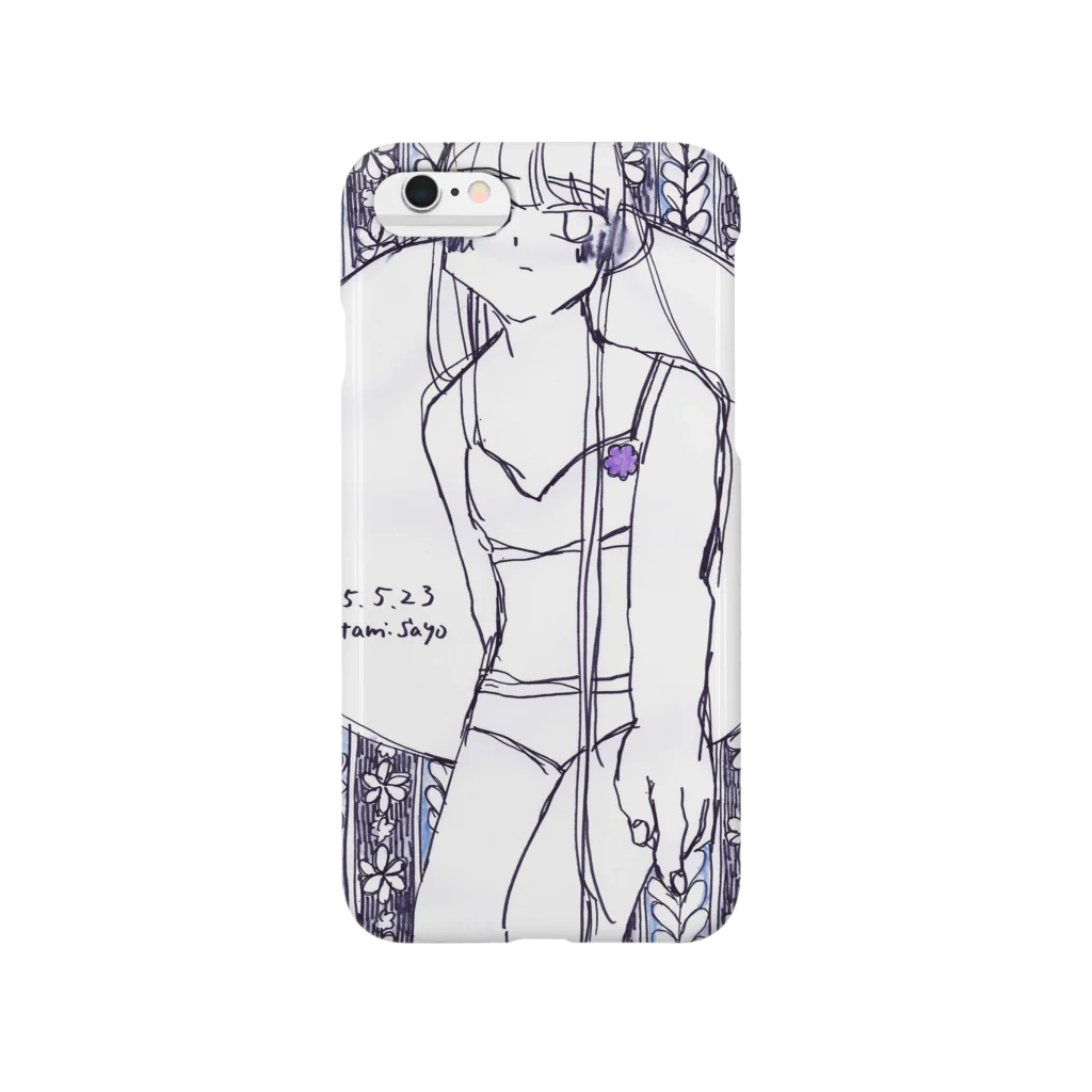 伊丹小夜のすみれの花の砂糖づけ Smartphone Case