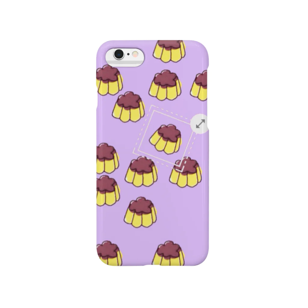 いちはしのプッチンプリン(purple) スマホケース