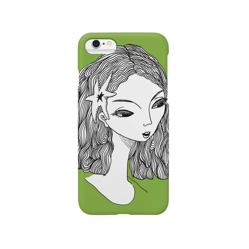 MINAMI HAYASHIのきつそうな美人（green） Smartphone Case