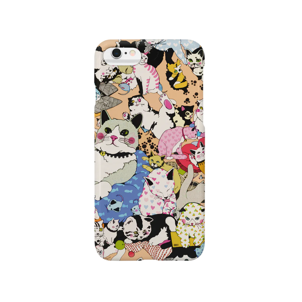 ゆるりんマルシェのゆるりんマルシェ 猫-2 Smartphone Case