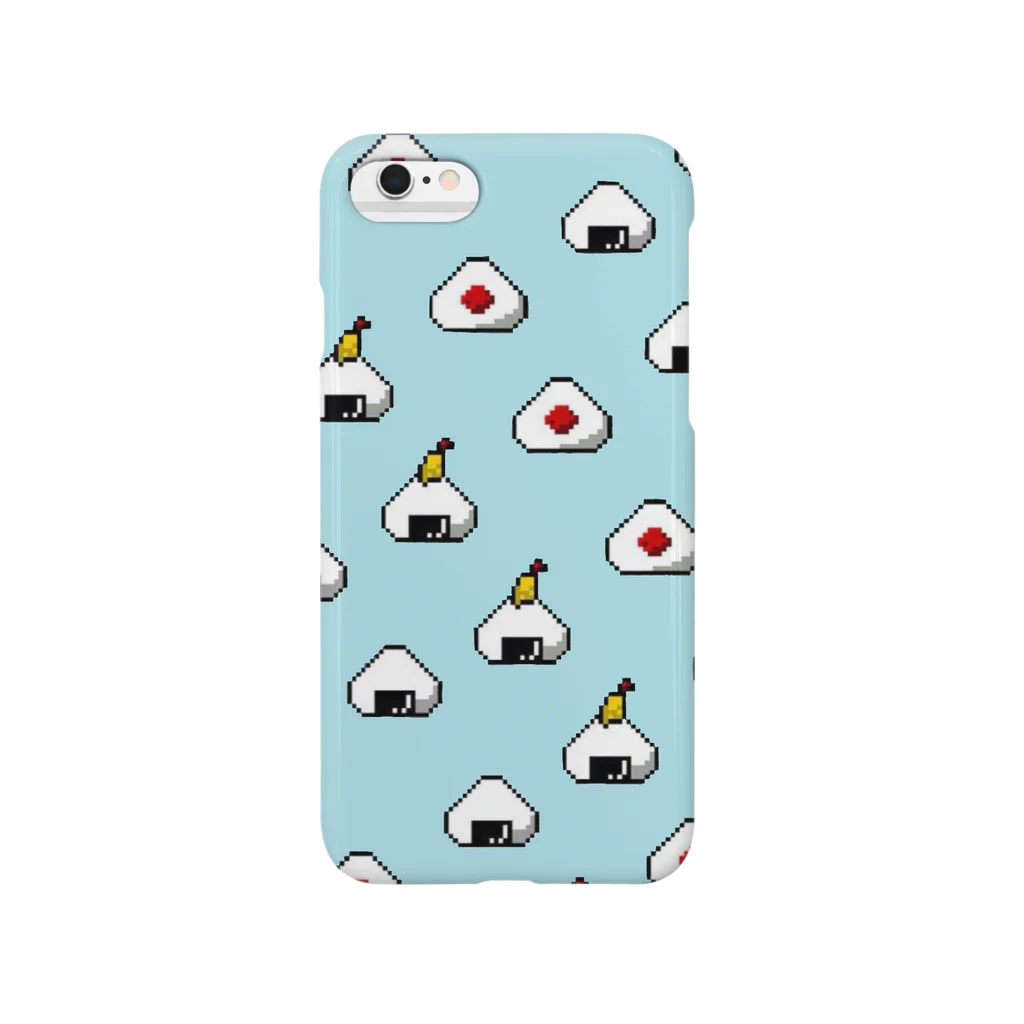 釣鐘草。。。のおにぎにぎ ( 水色 ) Smartphone Case