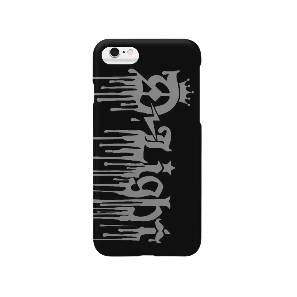 D-Light OFFICIAL SHOPのD-Light  〜BIG グレー × ブラック ロゴ ver〜 Smartphone Case