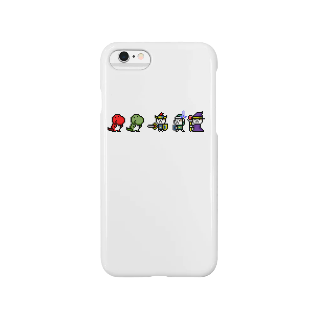 【ドット絵】ネコブレ商店のネコ勇者vsトカゲ星人 Smartphone Case