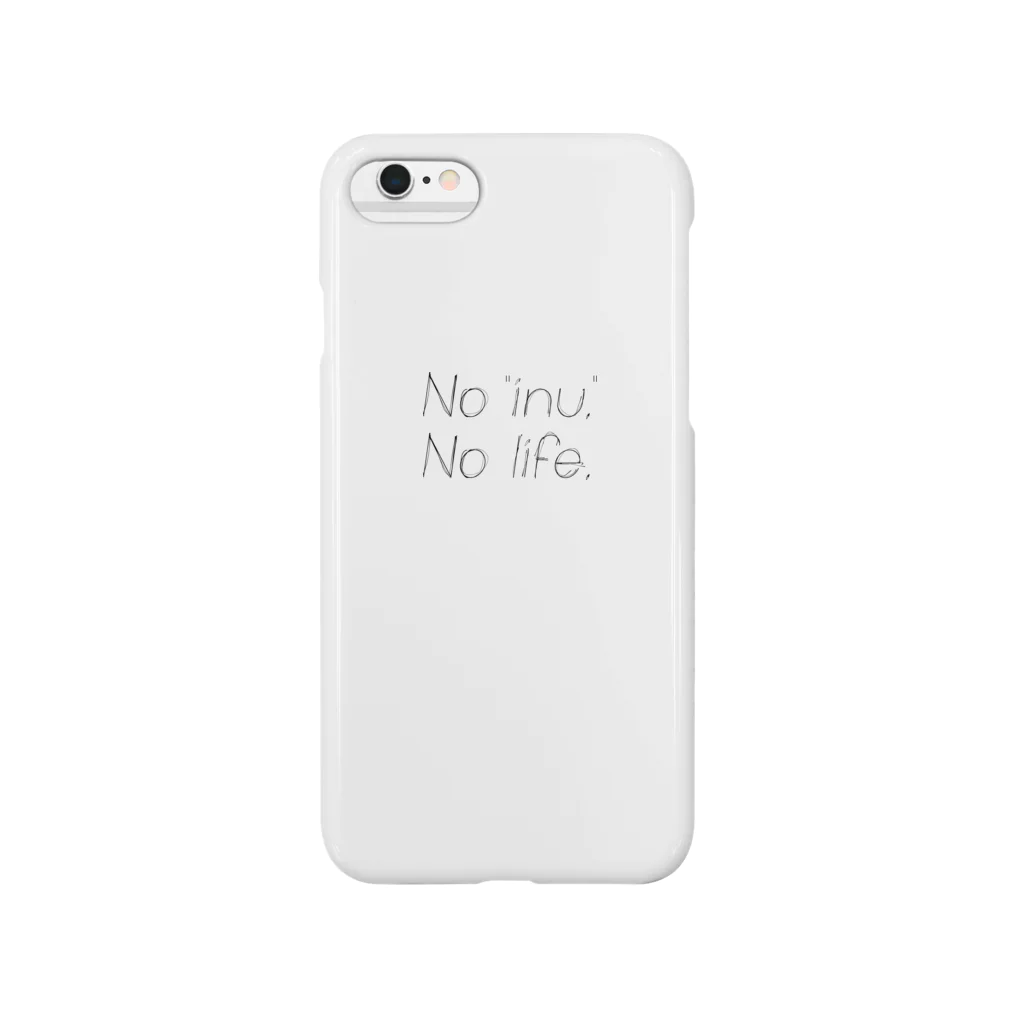 color meのNo "inu." No life. スマホケース