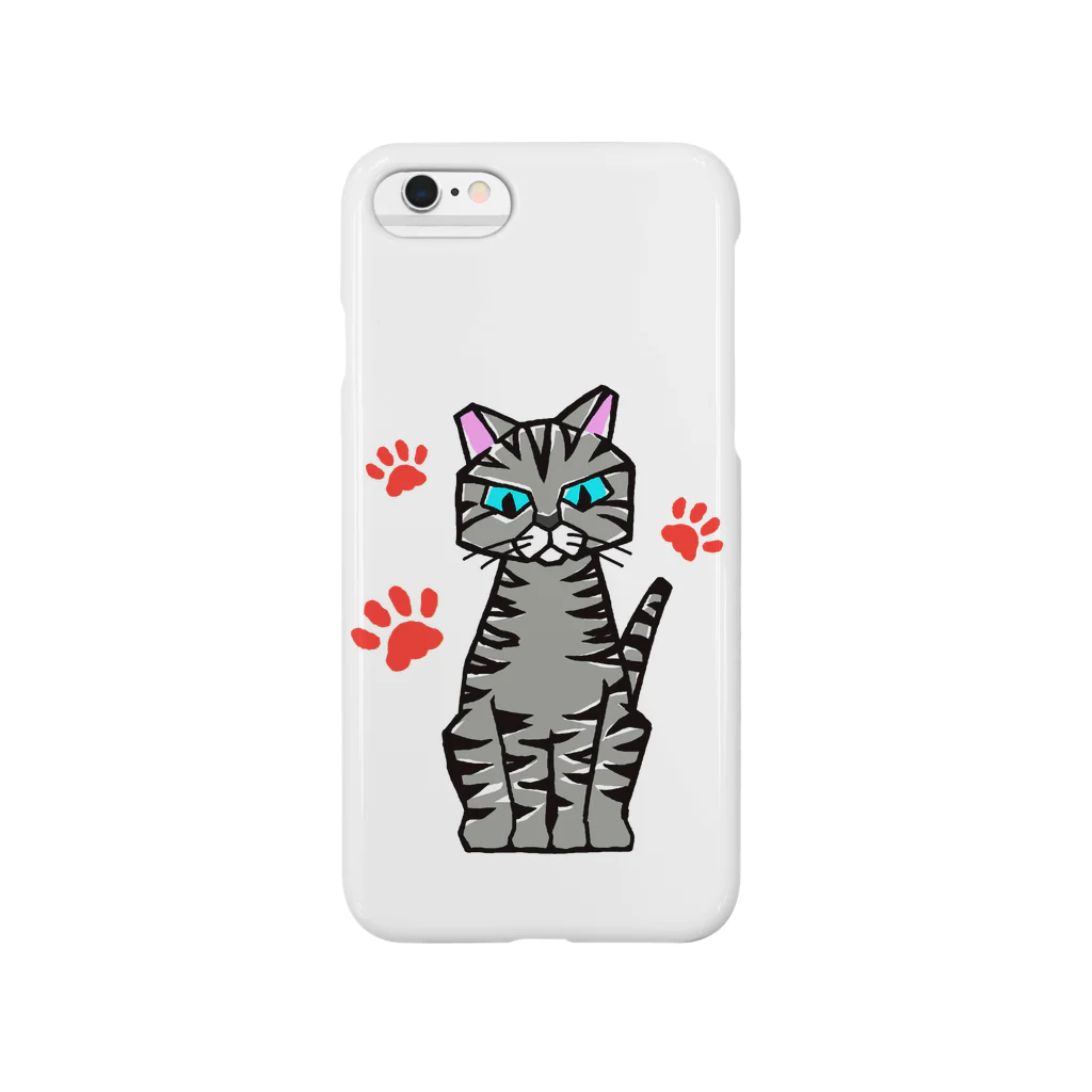 須藤健一のグレーキャット Smartphone Case