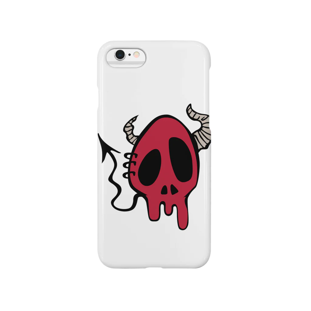 CUBIC ITEMのDevil Skull-Red- スマホケース