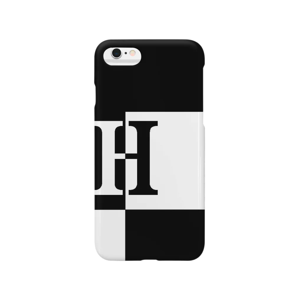 シンプルデザイン：Ｔシャツ・パーカー・スマートフォンケース・トートバッグ・マグカップのシンプルデザインアルファベットH Smartphone Case