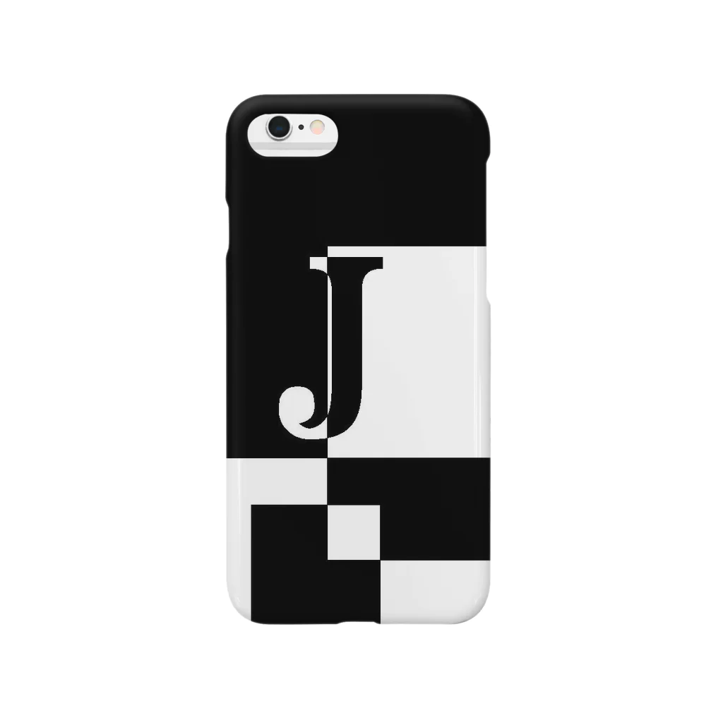 シンプルデザイン：Ｔシャツ・パーカー・スマートフォンケース・トートバッグ・マグカップのシンプルデザインアルファベットJ Smartphone Case