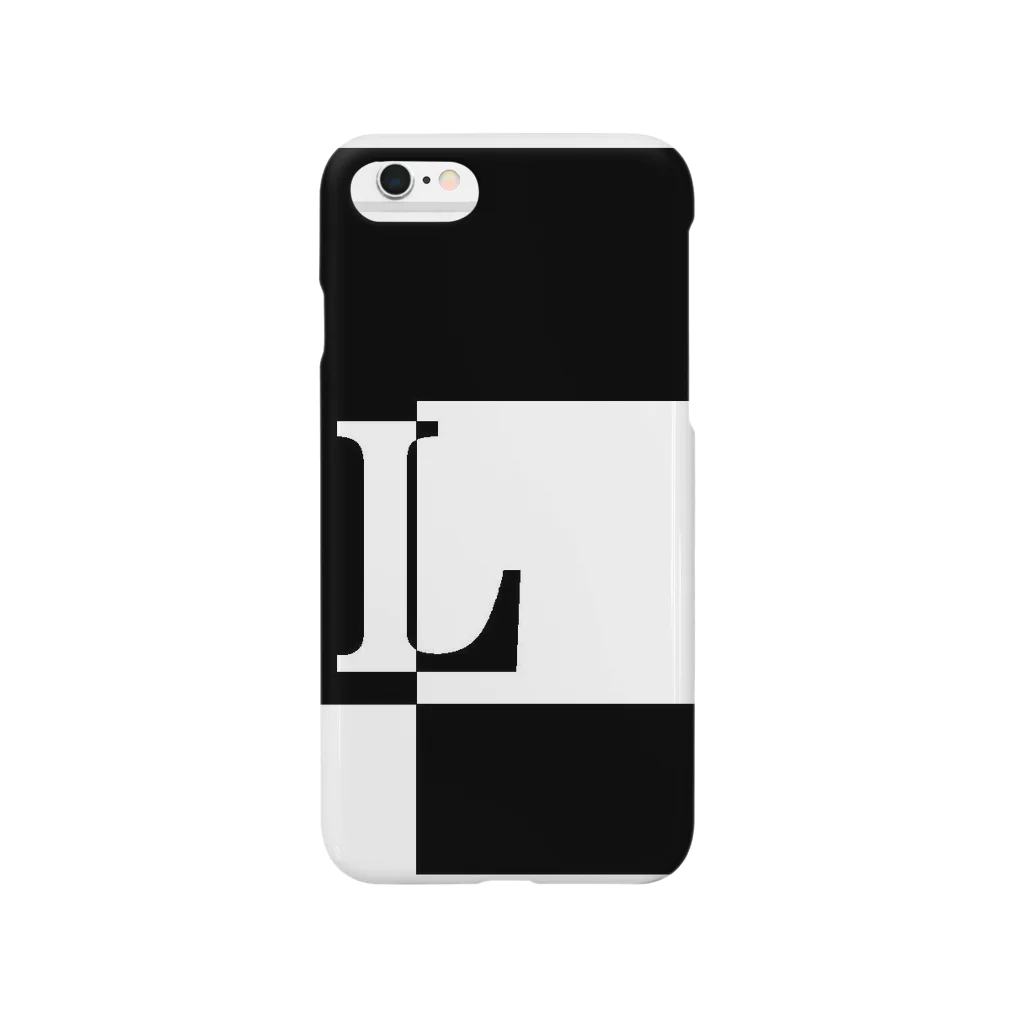 シンプルデザイン：Ｔシャツ・パーカー・スマートフォンケース・トートバッグ・マグカップのシンプルデザインアルファベットL Smartphone Case