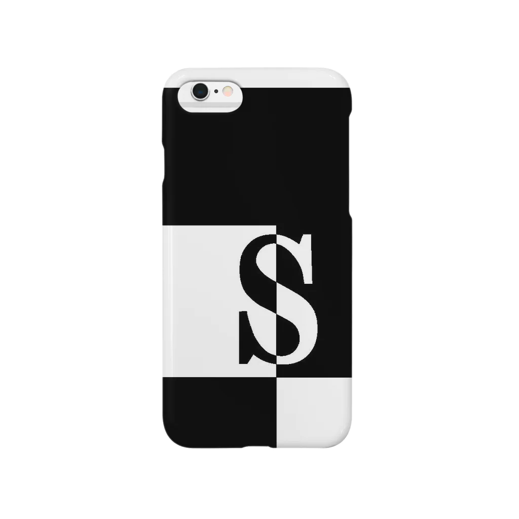 シンプルデザイン：Ｔシャツ・パーカー・スマートフォンケース・トートバッグ・マグカップのシンプルデザインアルファベットS Smartphone Case