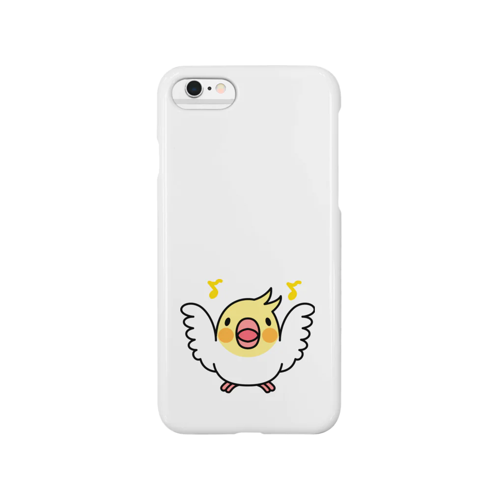 まめるりはことりのまるまるオカメインコ【まめるりはことり】 Smartphone Case