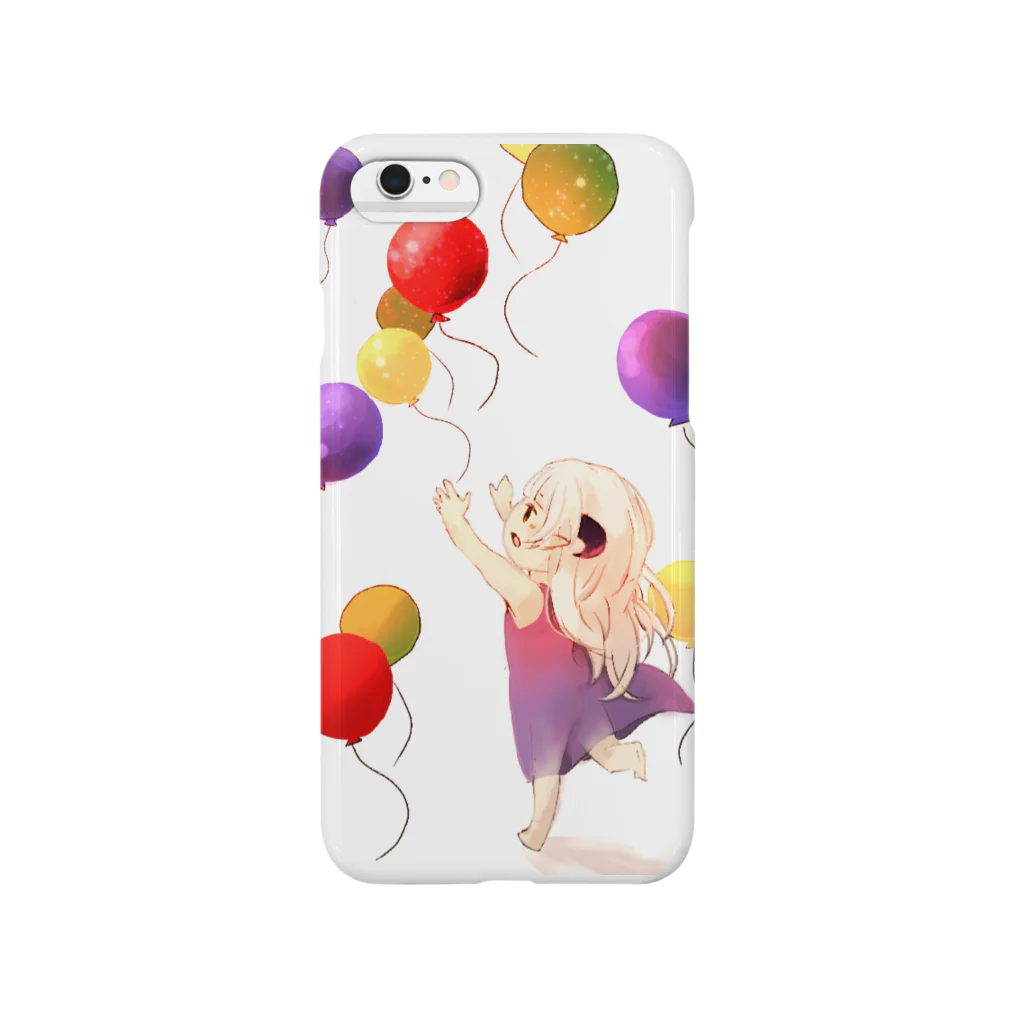 まめぇんの風船追いかける少女 Smartphone Case