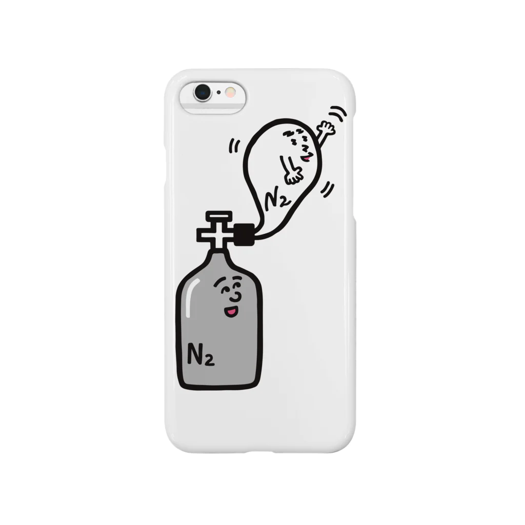 うえたに夫婦のキャラNo.40窒素ガスボンベくんと窒素ガスくん  Smartphone Case