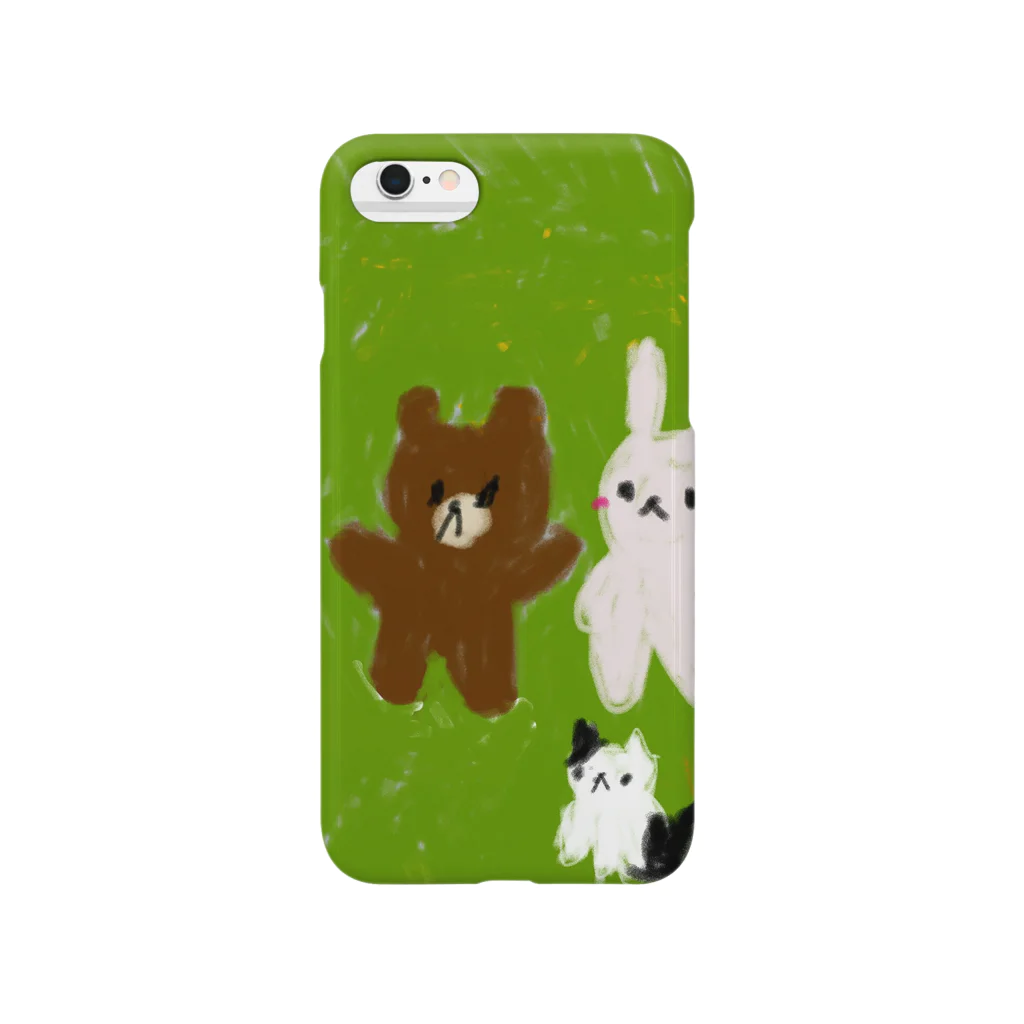 クマーチャカフェのクマーチャとヨシチャとハナチャ Smartphone Case