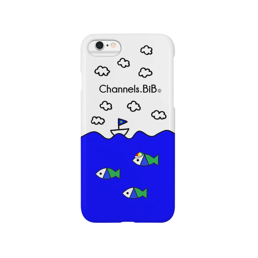 Channels.BiBのさかなロゴ　おおうなばら スマホケース