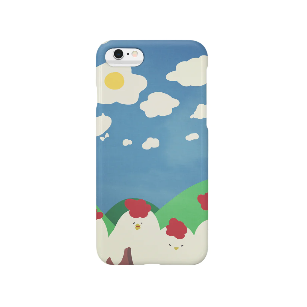 91003の小心者、とりお。「目玉焼きの空」 Smartphone Case