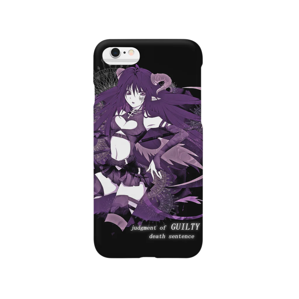 Cheeky DevilのGUILTY (purple) Smartphone Case