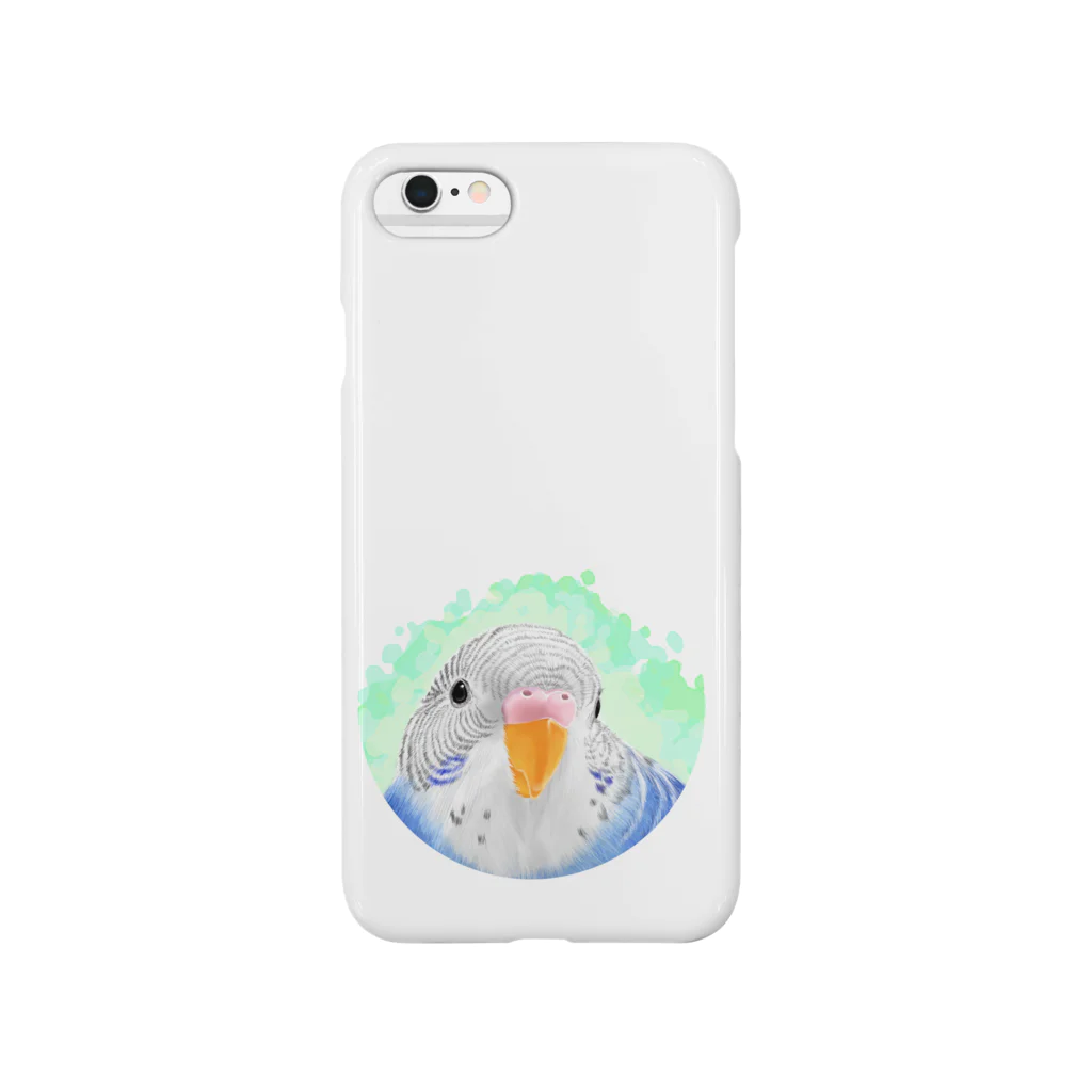 まめるりはことりのセキセイインコ　オパーリン【まめるりはことり】 Smartphone Case