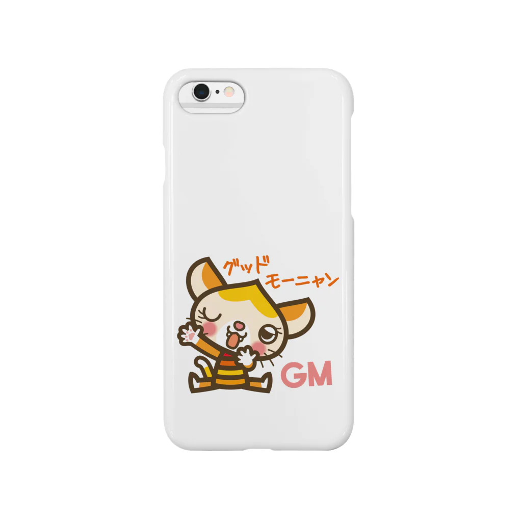 ザ・ワタナバッフルのマロンヘッドのネコ”グッドモーニャング” Smartphone Case