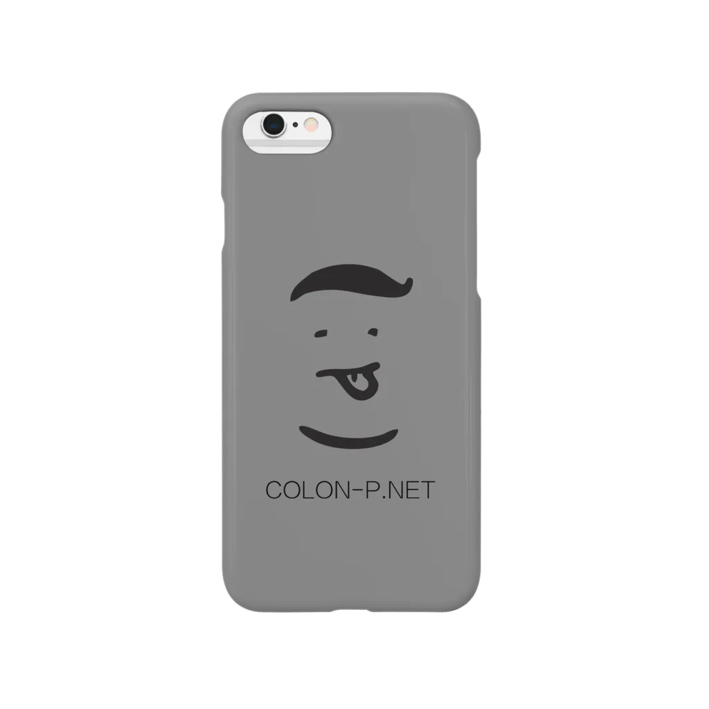 colon-pのコロンピさんのiPhoneケース（グレー） Smartphone Case