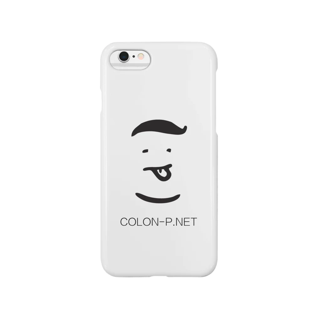 colon-pのコロンピさんのiPhoneケース（ホワイト） スマホケース