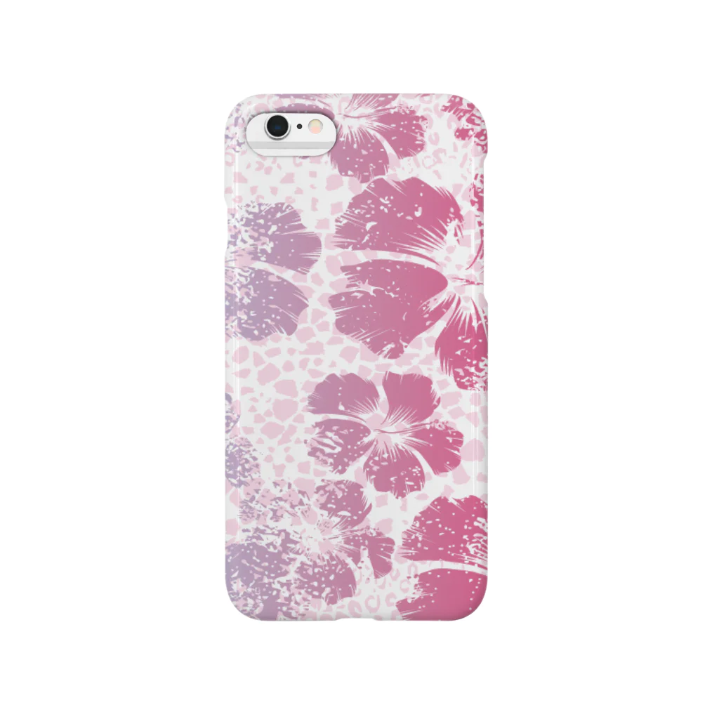 ka'apuniの leopard *hibiscus(pink) Smartphone Case