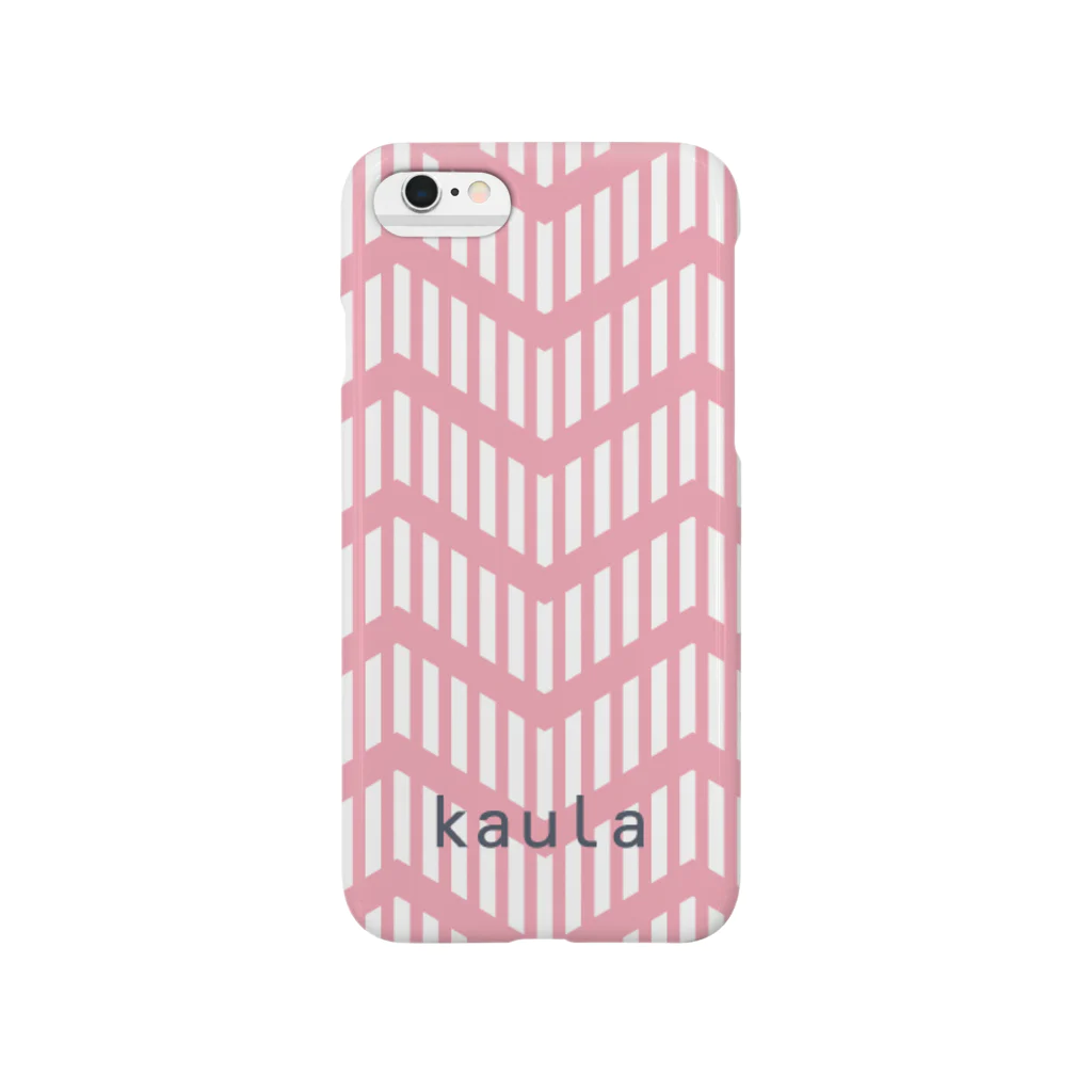 kaulaのkaula_zigzag01(pink) Smartphone Case