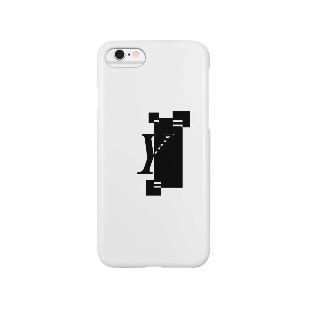 シンプルデザイン：Ｔシャツ・パーカー・スマートフォンケース・トートバッグ・マグカップのシンプルデザインアルファベットＹワンポイント Smartphone Case