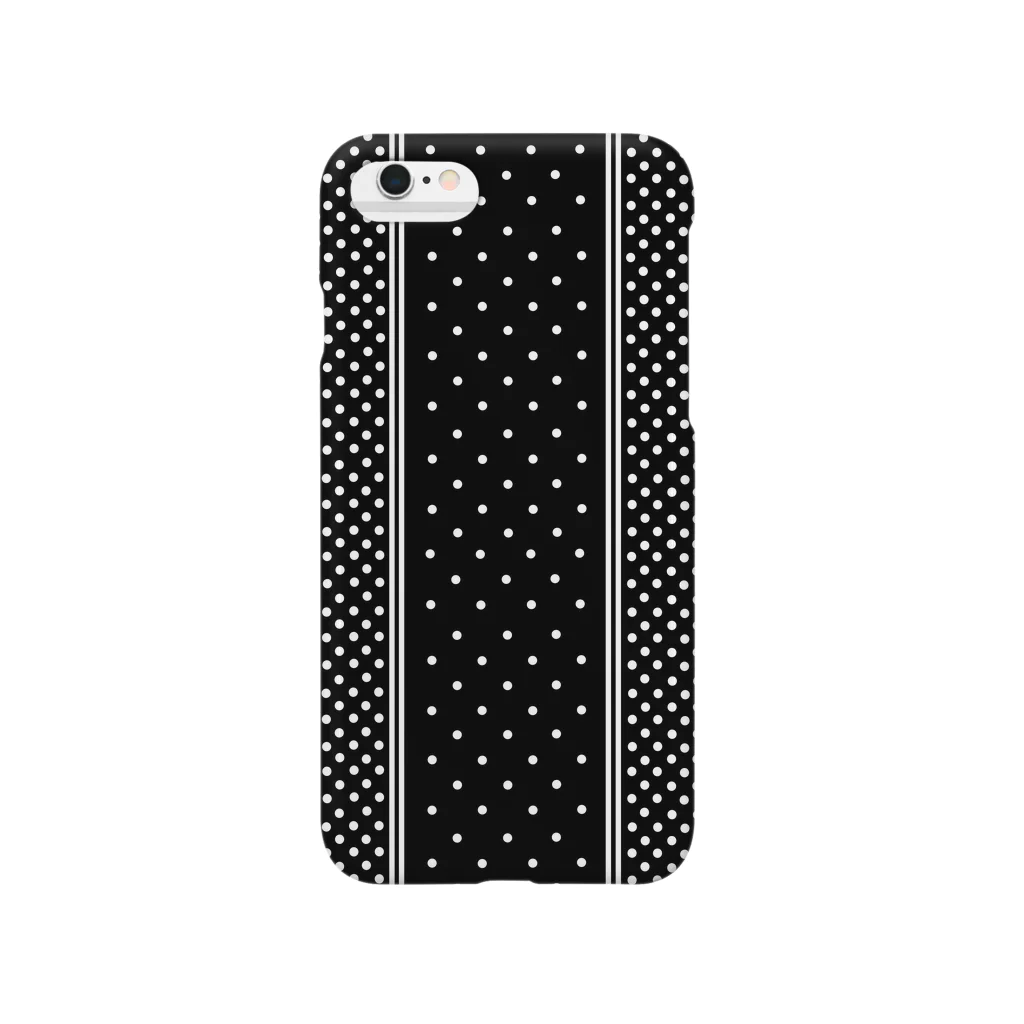 garyu_by_HiRiver_Designのロンドンポルカドットblack Smartphone Case