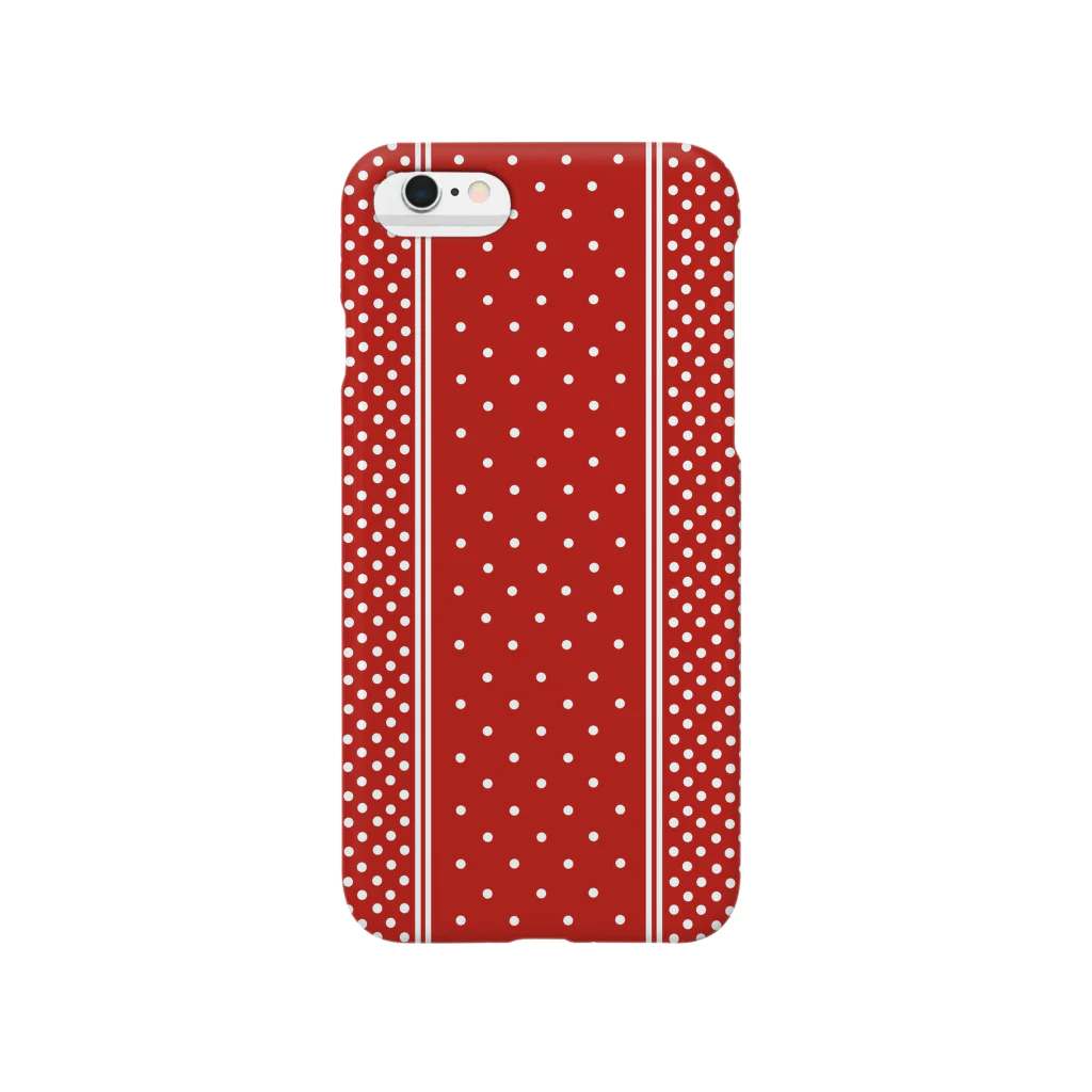 garyu_by_HiRiver_Designのロンドンポルカドットred Smartphone Case