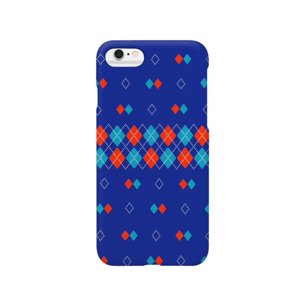 garyu_by_HiRiver_Designのヴィンテージアーガイルblue Smartphone Case