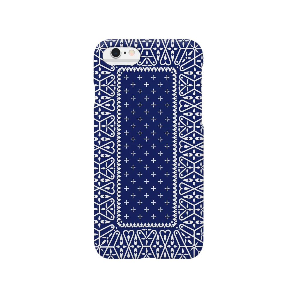 garyu_by_HiRiver_Designのビンテージバンダナver.1blu Smartphone Case