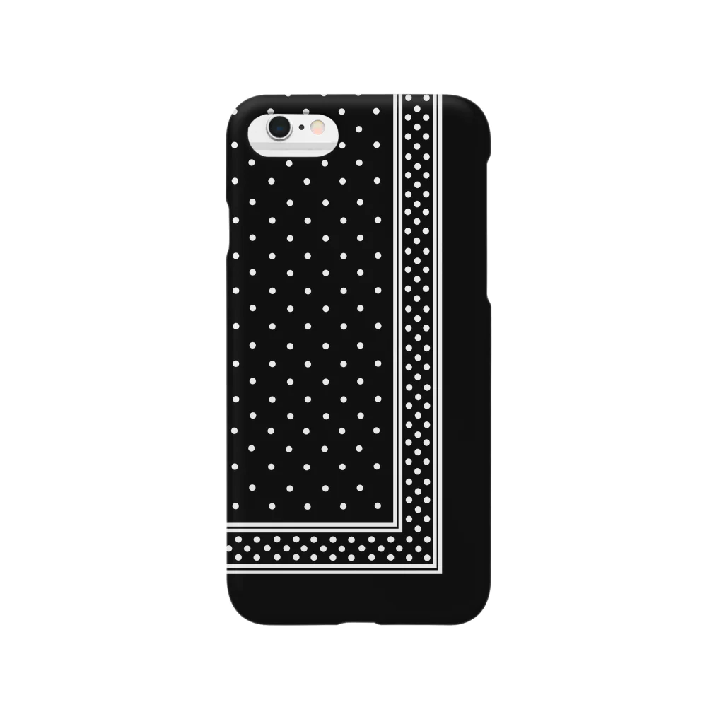 garyu_by_HiRiver_Designのロンドンポルカドットver.2blk Smartphone Case