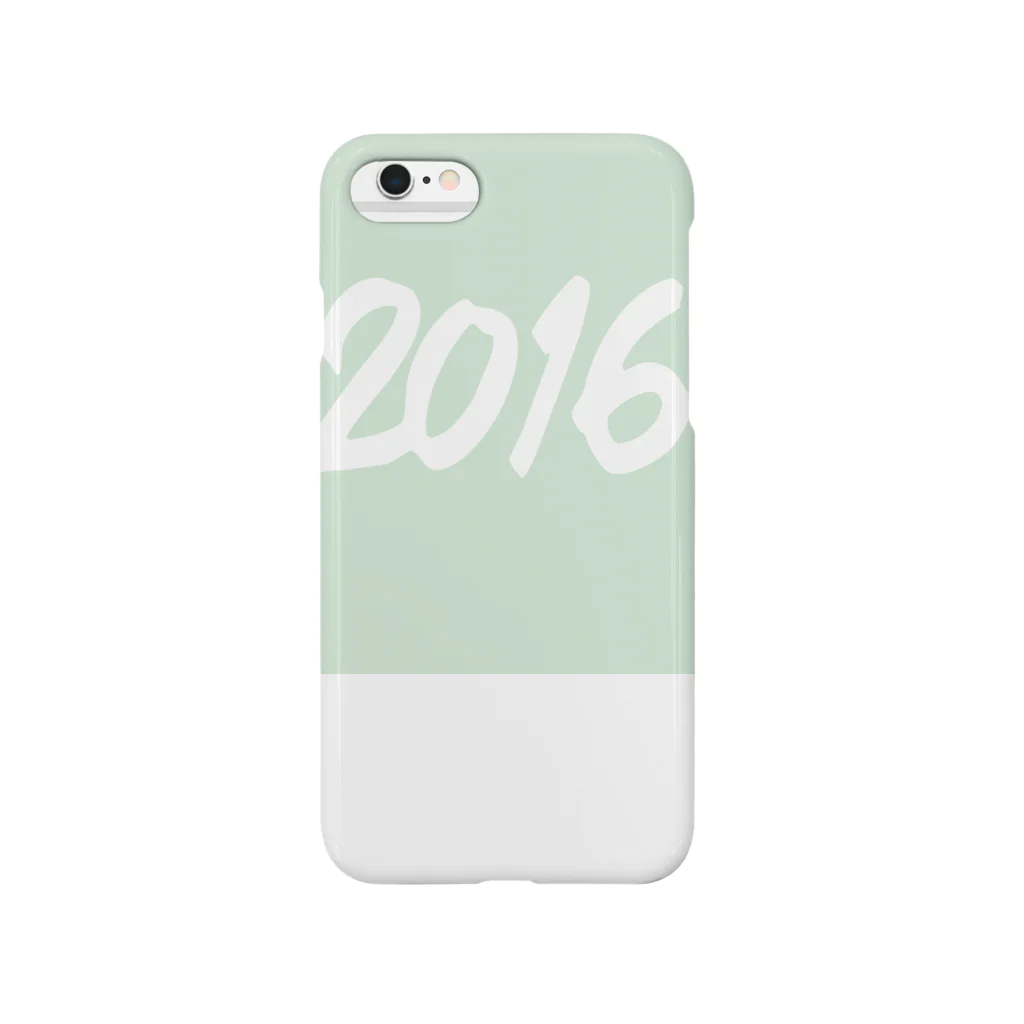 HAPPY 2016の2016正月グッズ SQUARE FRESH GREEN スマホケース