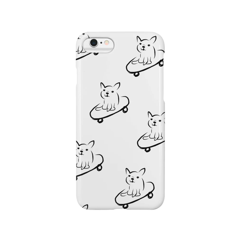 HER AND MARSHMALLOWのSkate board french bulldog　スケートボード　フレンチブルドッグ Smartphone Case