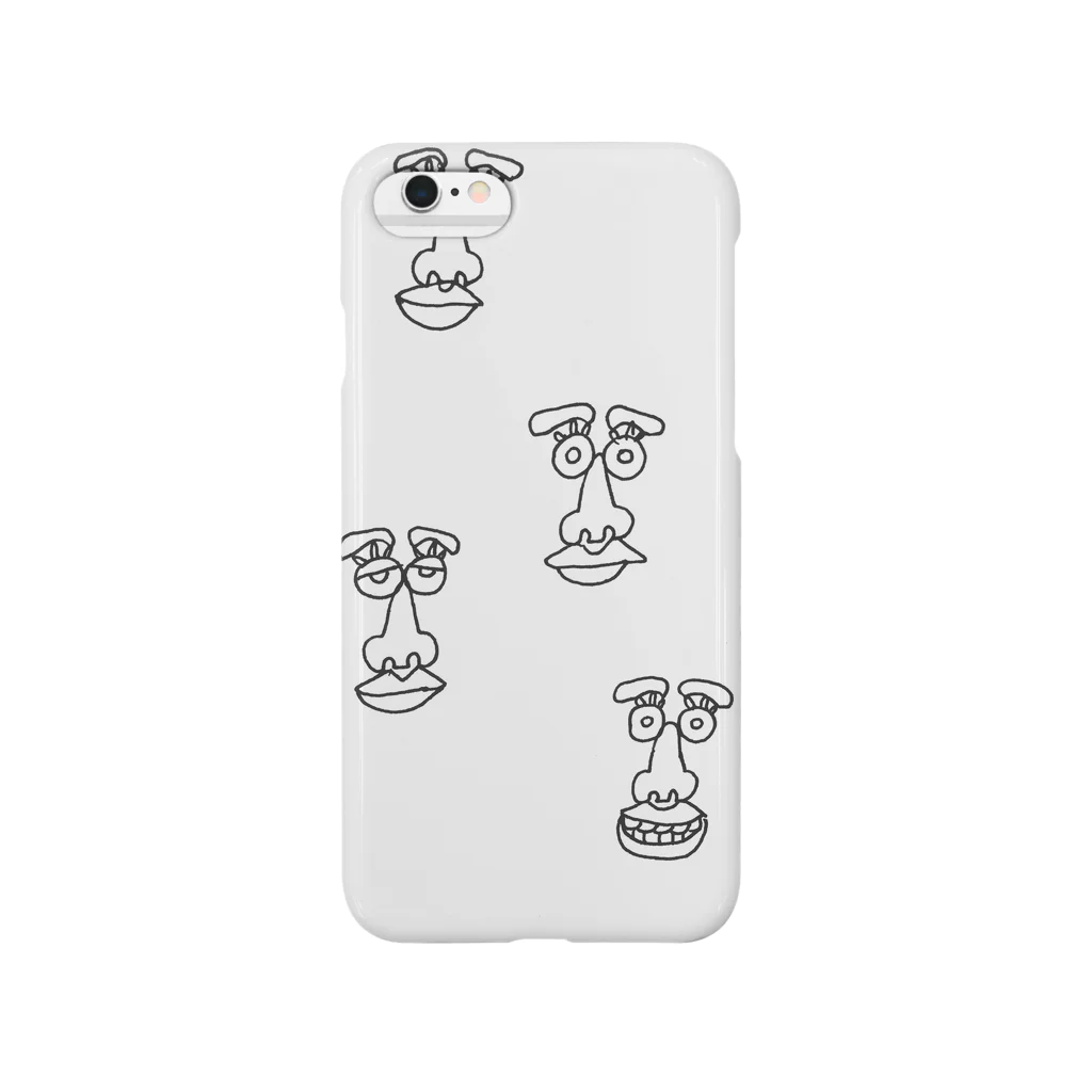 flatfaceのfunny faces Smartphone Case