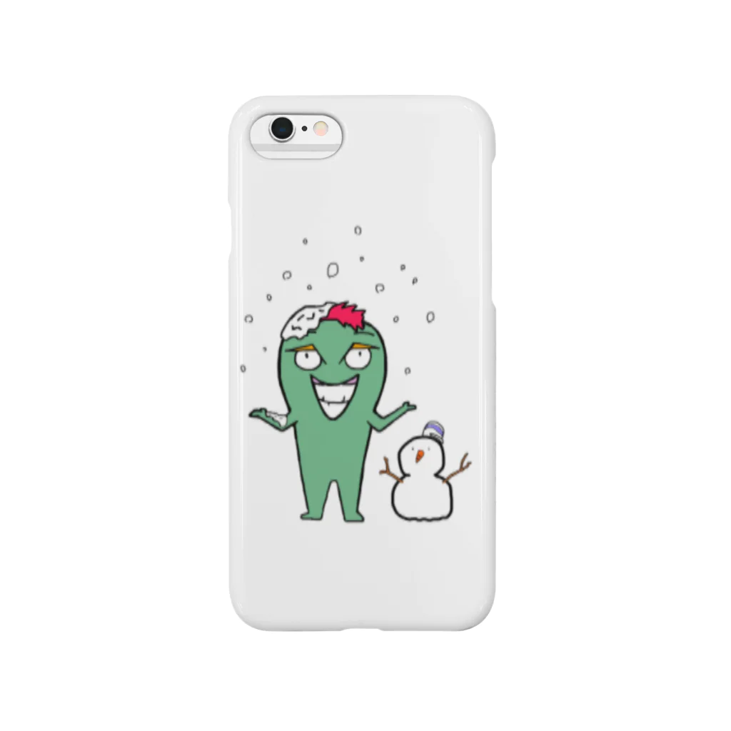 TシャツデザインショップDeoBoonのグリーミン  スノーver.. Smartphone Case