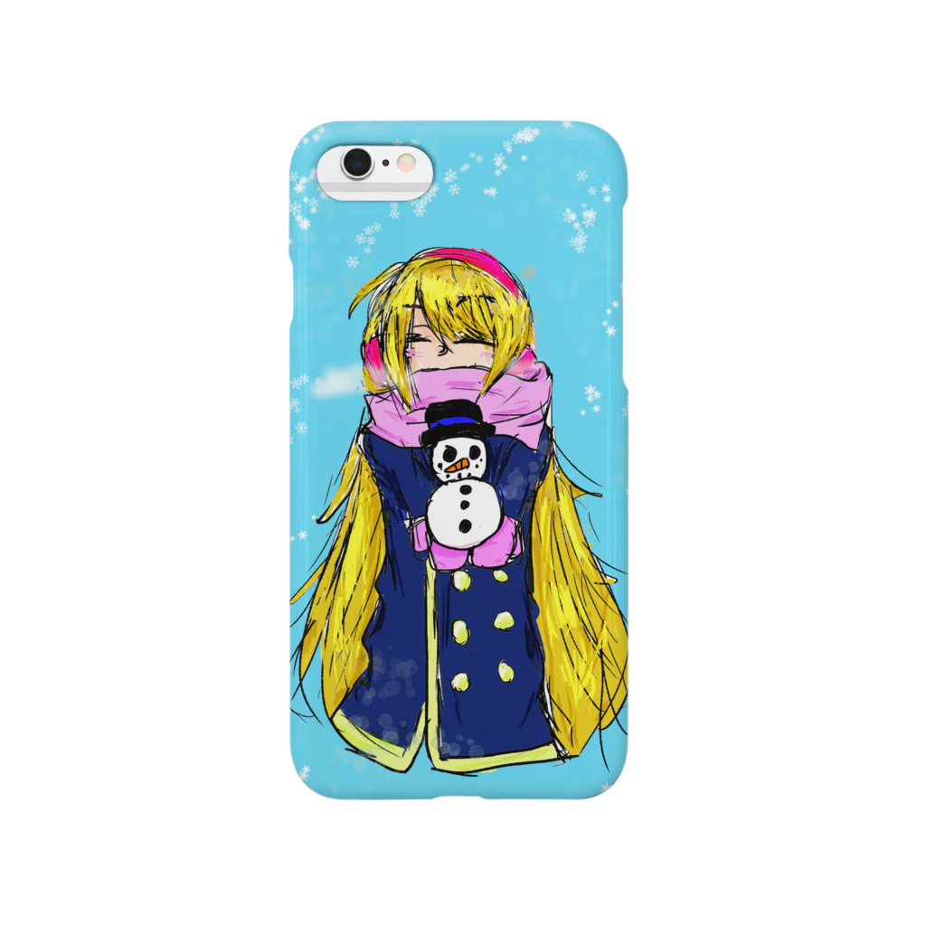 黒兎デビルの雪の日 Smartphone Case