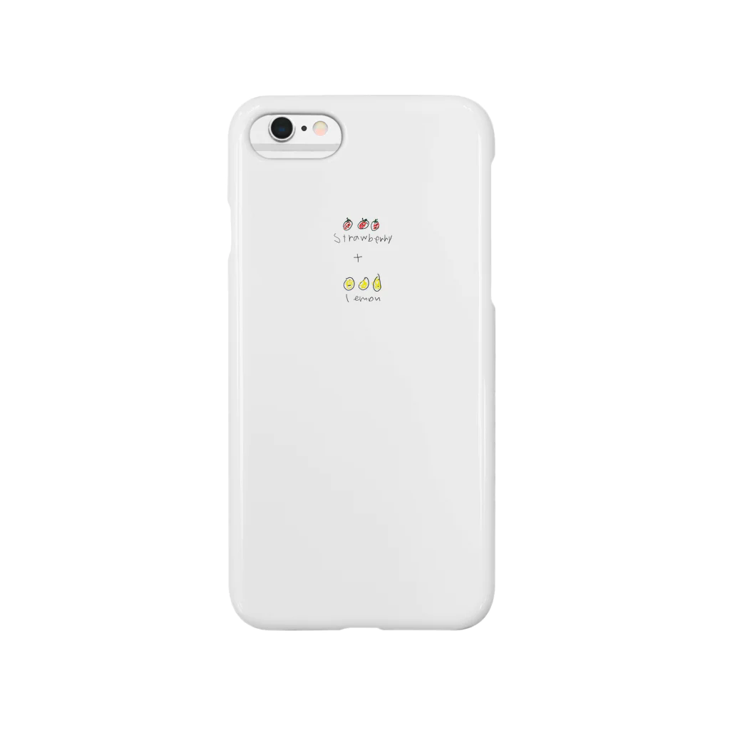 デコップのiPhone6ケース【Strawberry&Lemon】 スマホケース