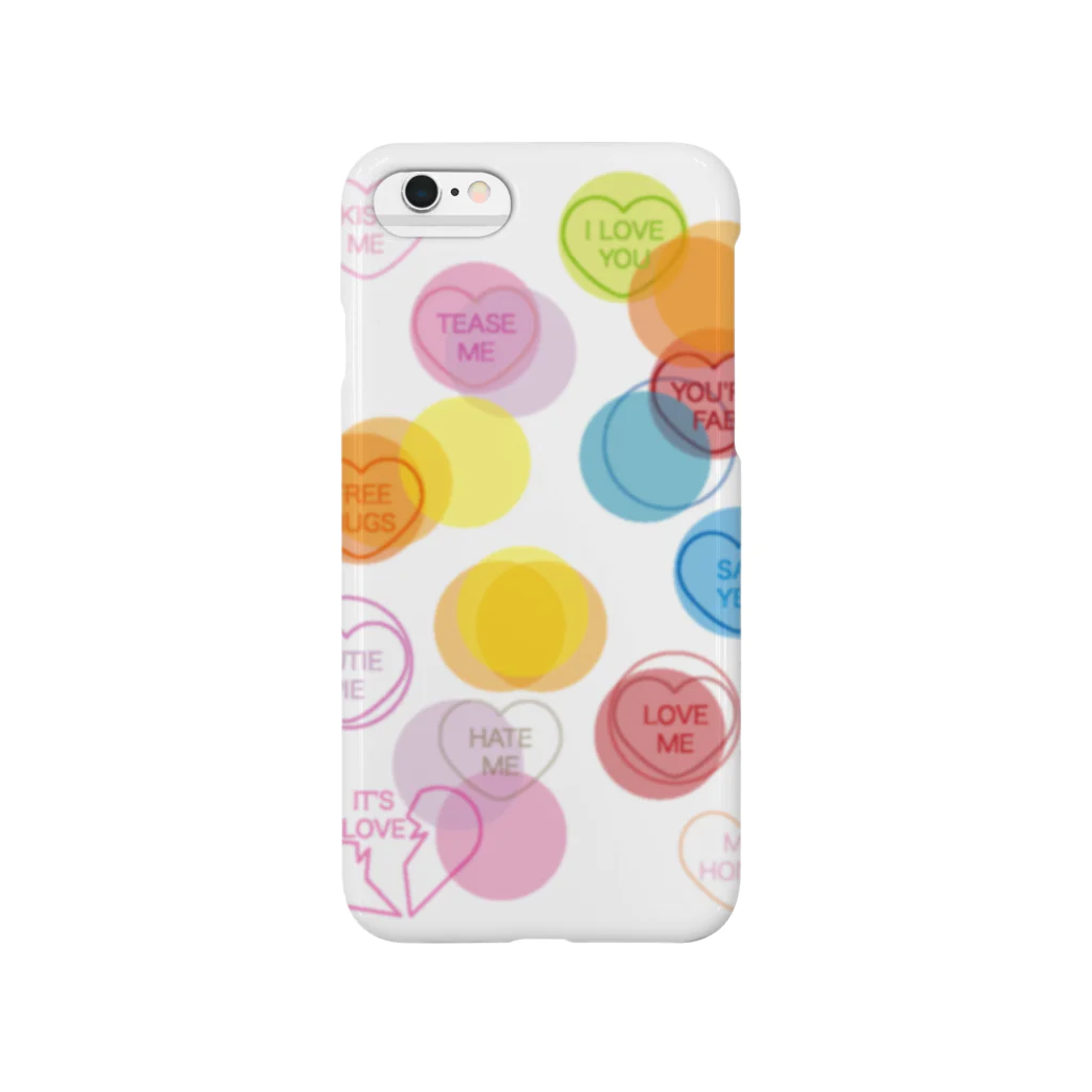 AURA_HYSTERICAのPASTELS_BADGES Smartphone Case