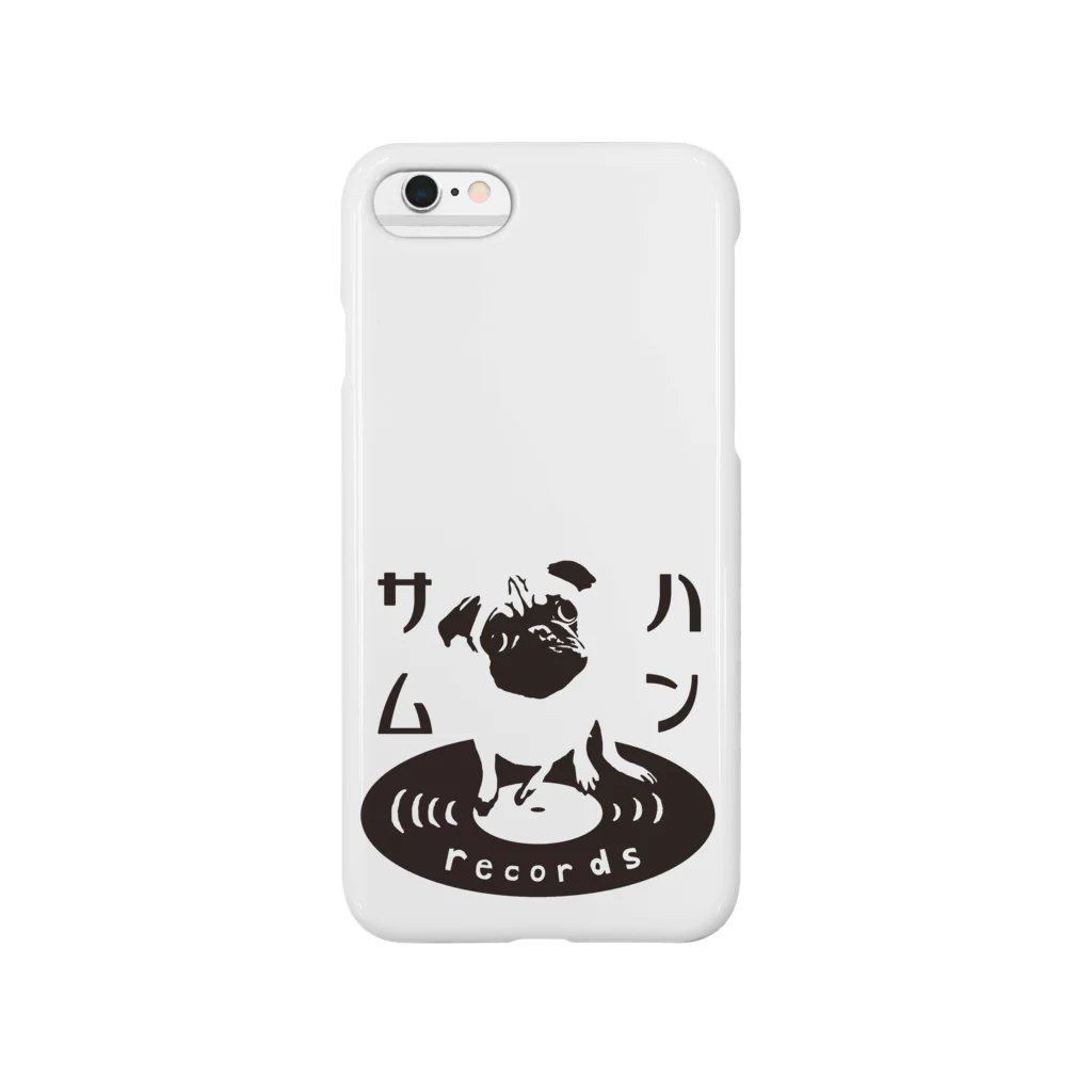 ハンサムレコーズ（湘南レコーズ）のハンサムレコードロゴ（黒） Smartphone Case