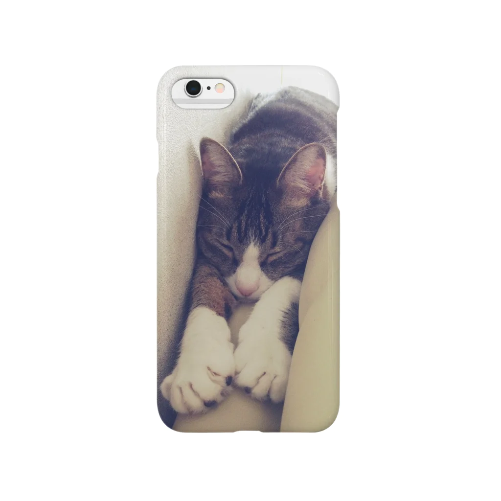 猫充商店のソファのめっちゃ狭いとこにデブが入ってる　きなこ Smartphone Case