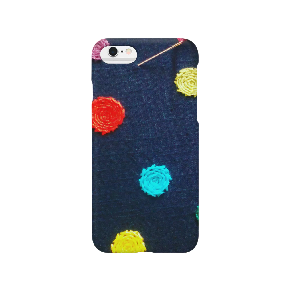 シャナナリンダの水玉刺繍 Smartphone Case
