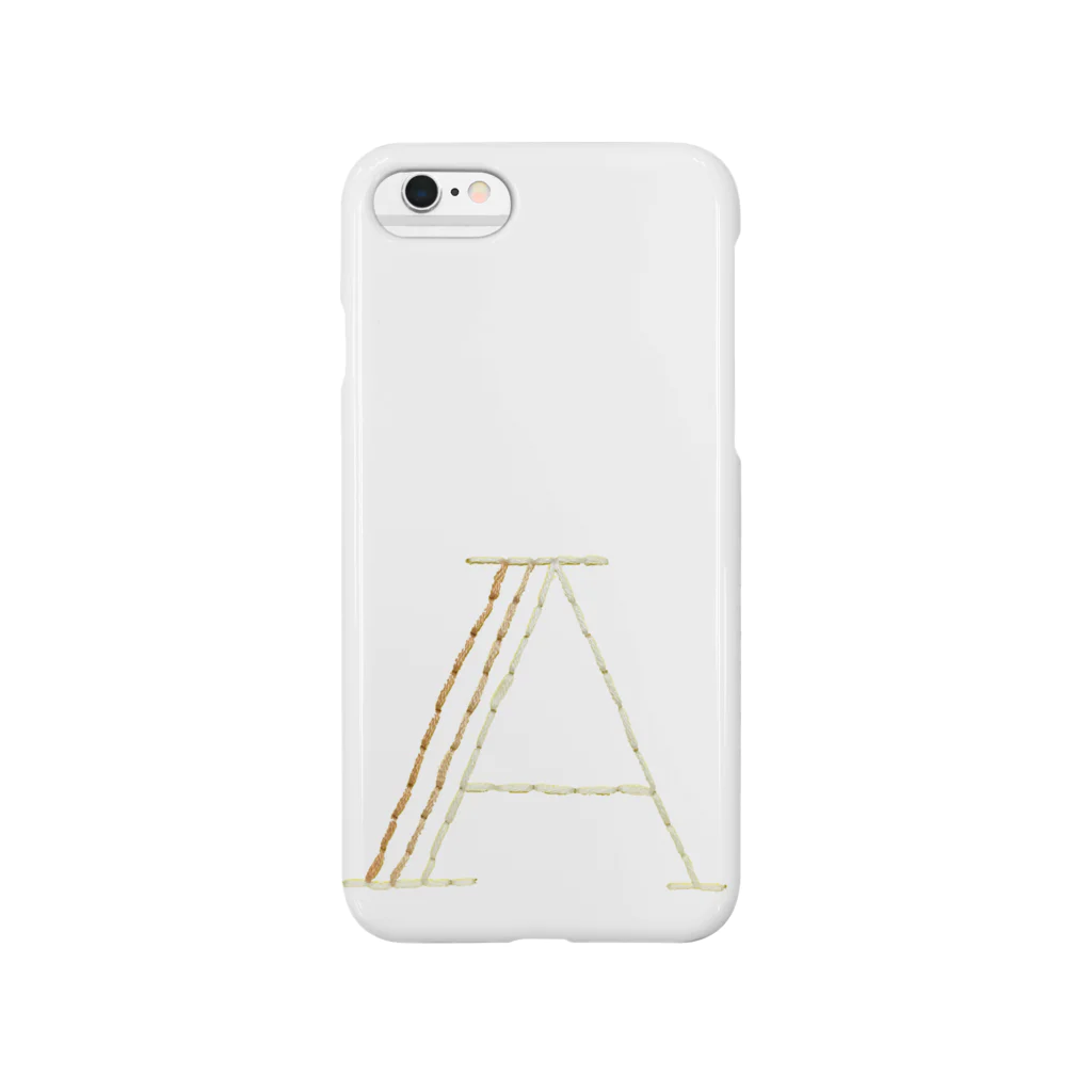 knot the peopleのembroideryprint_A Smartphone Case