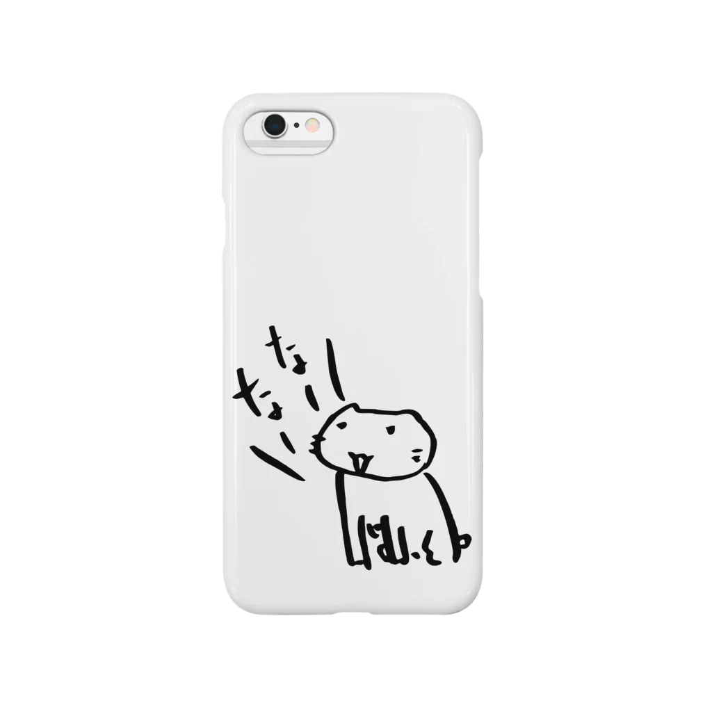 るてんのお部屋 SUZURI出張所の番猫クロクロ なーなー Smartphone Case