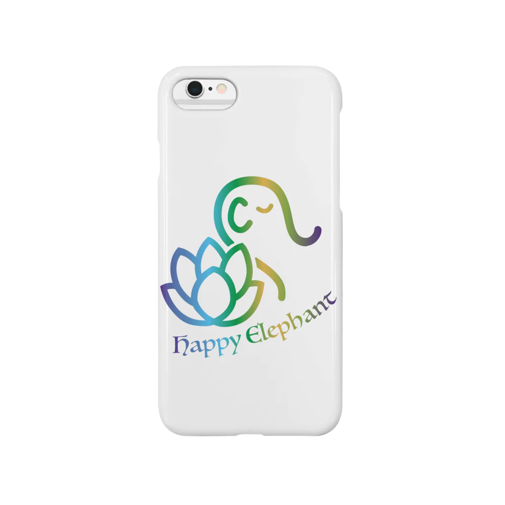 SawadeechaoのHappy Elephant(マルチブルー） Smartphone Case